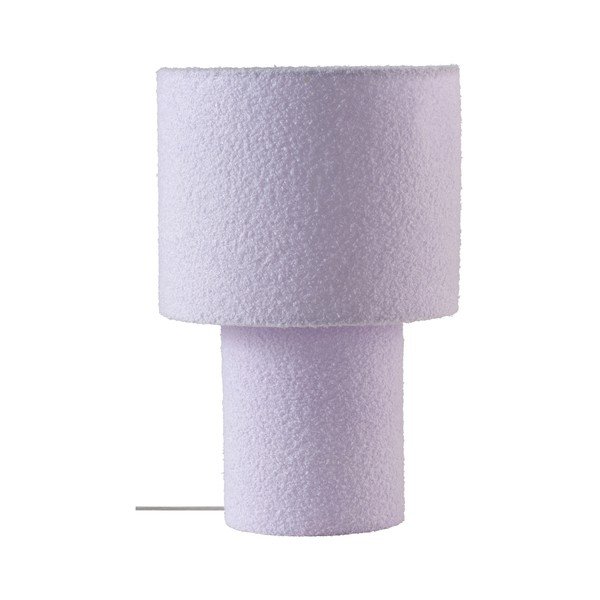 Veioză mov lavandă din material textil (înălțime 44 cm) Aubra – Jotex