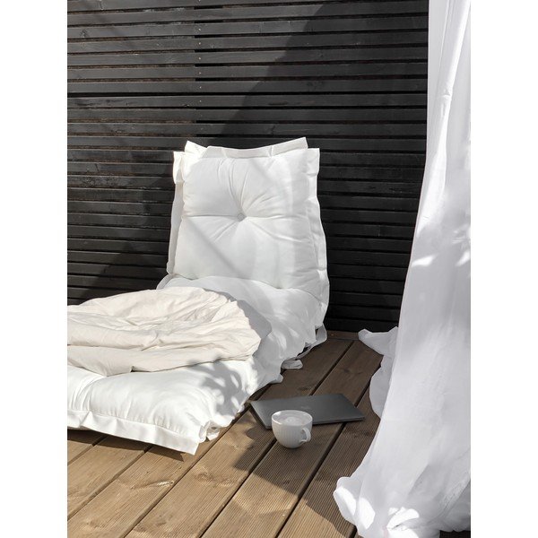 Futon variabil adecvat pentru exterior Karup Design OUT™ Sit&Sleep White, alb-image-1
