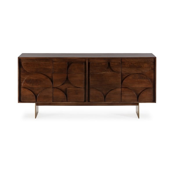 Comodă maro din lemn de mango 165x76x40 cm Trisha – MOME