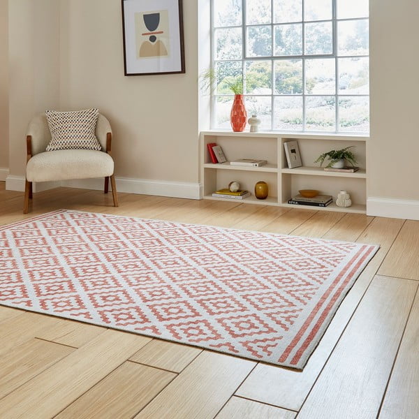 Covor portocaliu lavabil 152x230 cm Coral Orange – Think Rugs-image-2