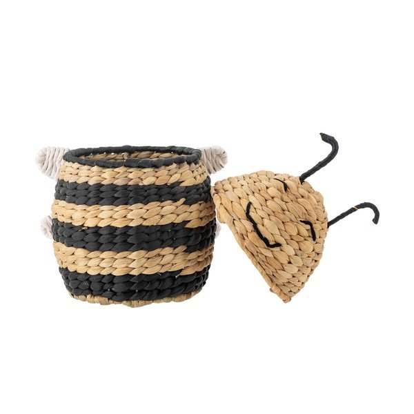 Coș de jucării pentru copii în culoare naturală din zambilă de apă 20x18x30 cm Finn – Bloomingville Mini-image-3