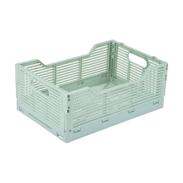 Cutie de depozitare verde-mentă din plastic 40x30x17 cm – Homéa