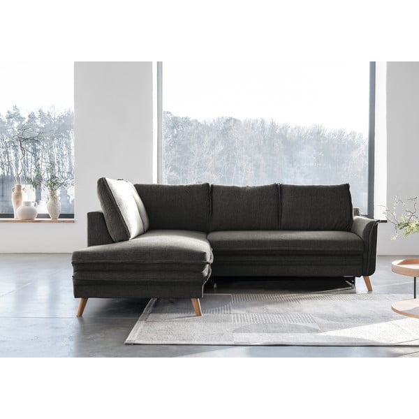 Colțar gri închis extensibil (cu colț pe partea stângă ) Charming Charlie – Miuform-image-1