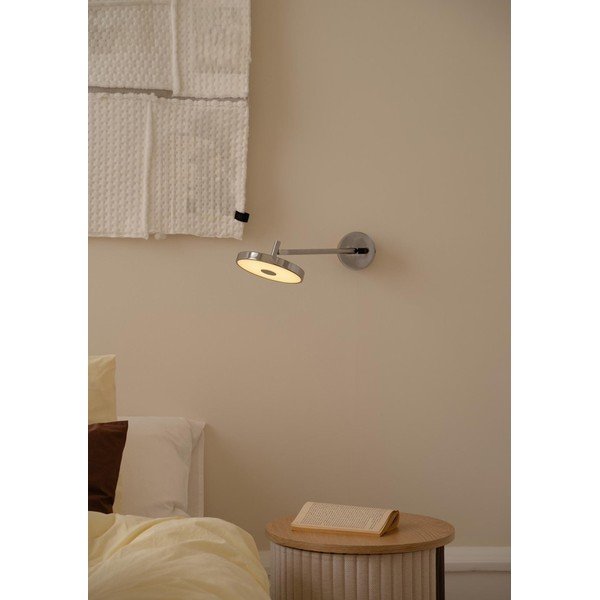 Aplică de perete argintiu-lucios LED cu structură flexibilă/cu intensitate reglabilă cu alimentare la priză ø 15 cm Asteria Wall Long – UMAGE-image-4