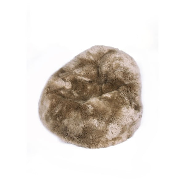 Puf din piele de oaie Auskin, înălțime 71 cm, gri - maro 