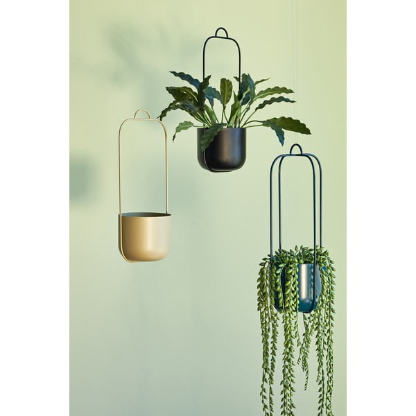 Ghivece decorative 2 buc. din metal de agățat / de perete ø 16 cm Lotus – Hübsch-image-3