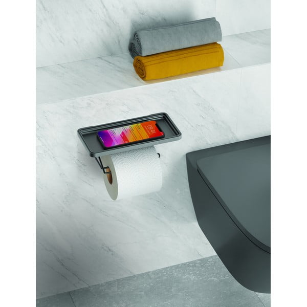 Suport pentru hârtie igienică autoadeziv din oțel inoxidabil Origin Lava – Metaltex-image-2