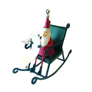 Decorațiune de agățat de Crăciun Santa in Rocking Chair - G-Bork