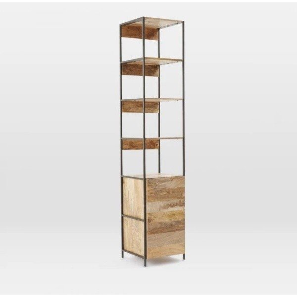 Bibliotecă din lemn masiv de mango Massive Home Jenny, lățime 45 cm-image-3