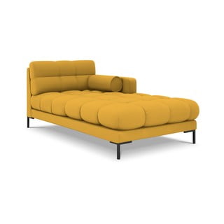 Șezlong divan cu cotieră pe partea dreaptă Cosmopolitan Design Bali, galben