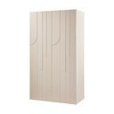 Șifonier gri deschis din lemn de pin 110x200x57 cm Rain – WOOOD