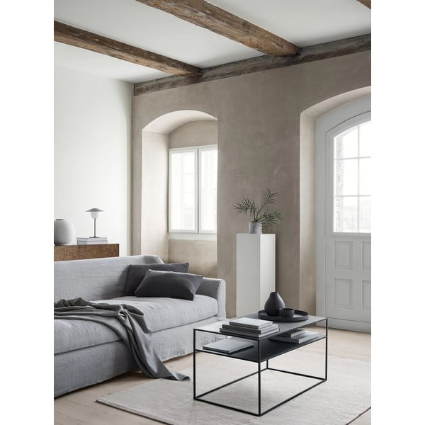 Măsuță de cafea neagră din metal 50x90 cm Fera – Blomus-image-1