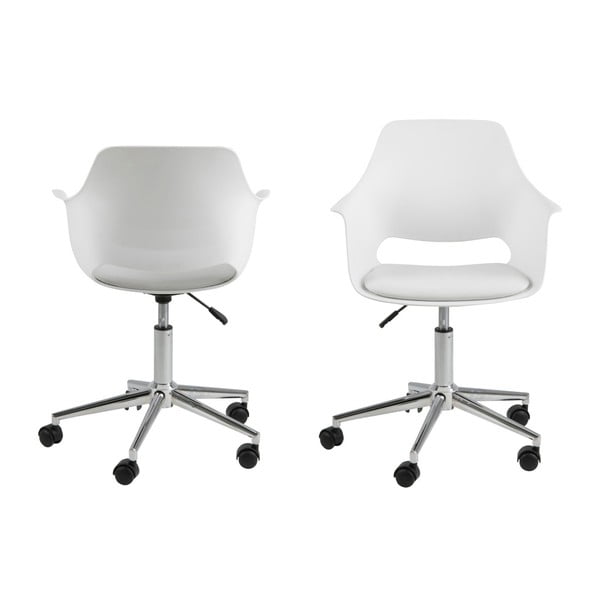 Scaun birou Actona Ramona, alb-image-4
