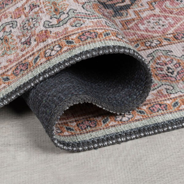 Covor tip traversă roz lavabil 60x230 cm Briony Traditional – Flair Rugs-image-2