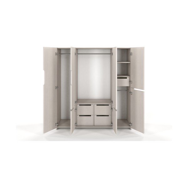 Dulap de pin alb Skandica Bergman, 170 x 180 cm-image-1