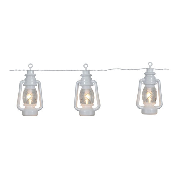 Șirag luminos LED cu felinare pentru exterior Best Season Lantern, 8 becuri, alb
