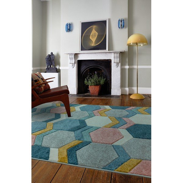 Covor Asiatic Carpets Hexagon Multi, 200 x 290 cm-image-1