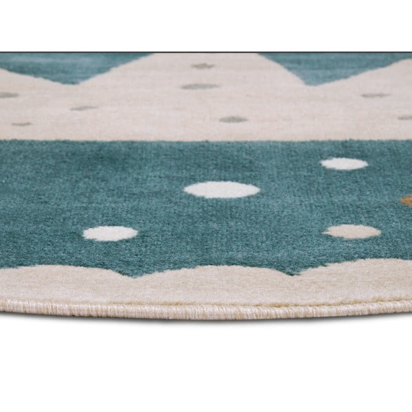 Covor pentru copii albastru ø 140 cm Crown – Hanse Home-image-2