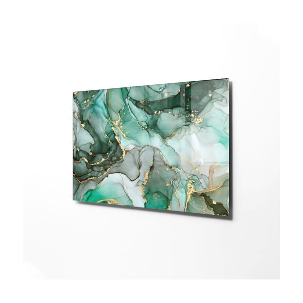 Tablou din sticlă 100x70 cm Turquoise – Wallity-image-3