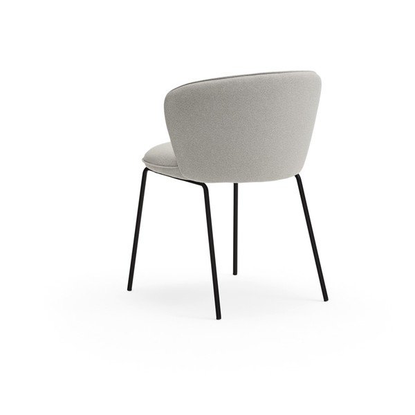 Set de scaune de sufragerie gri deschis 2 buc. tapițat Add – Teulat-image-4