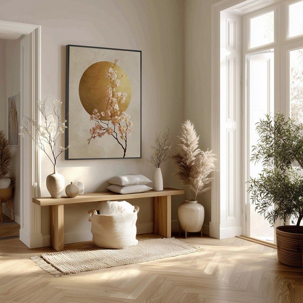Tablou cu ramă imprimat 60x80 cm Cherry Blossoms – Styler-image-2
