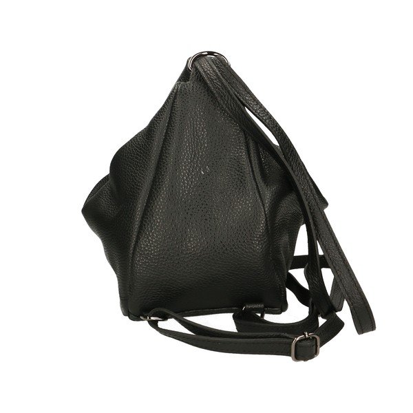 Rucsac negru din piele Chicca Borse-image-3