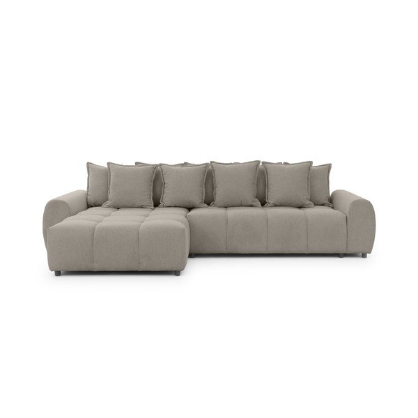 Colțar taupe (cu colț pe partea stângă/cu șezlong) Albane  – Ropez