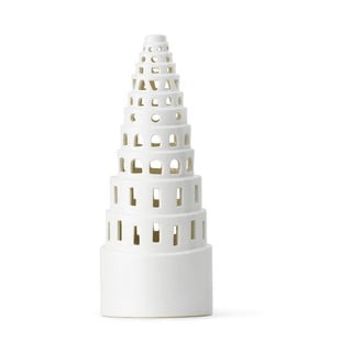 Sfeșnic de Crăciun din ceramică Kähler Design Lighthouse, ø 9 cm, alb