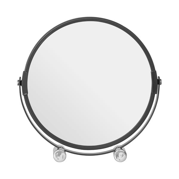 Oglindă cosmetică dublă Premier Housewares, 18 x 19 cm, gri