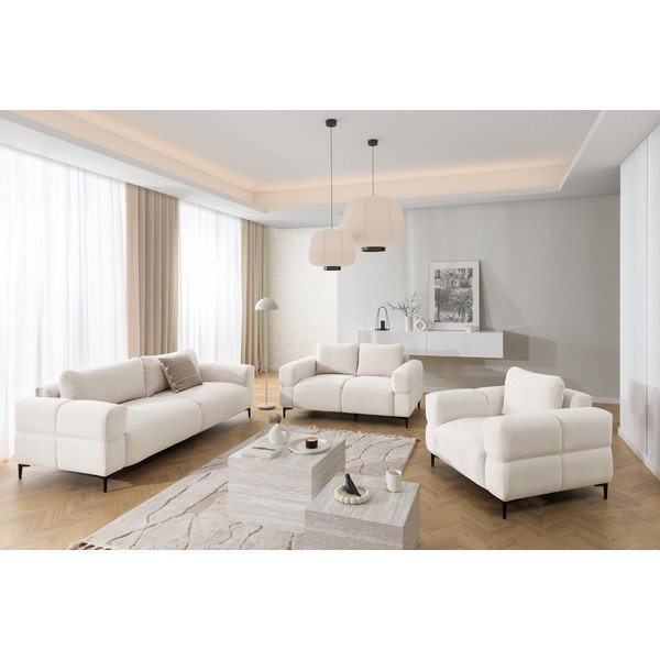 Canapea albă 217 cm Helio – Ropez-image-2