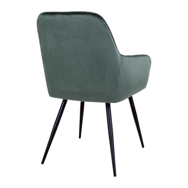 Set de scaune de sufragerie verde închis 2 buc. tapițat Harbo – House Nordic-image-4