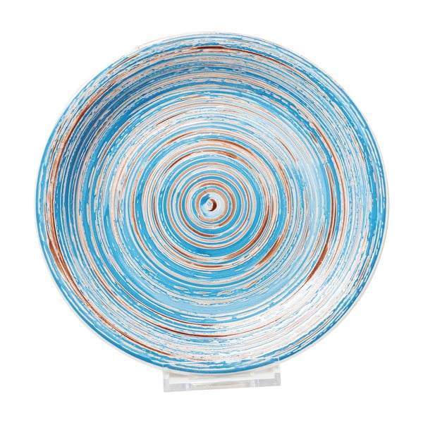Farfurie din ceramică Kare Design Swirl, ⌀ 27 cm, albastru