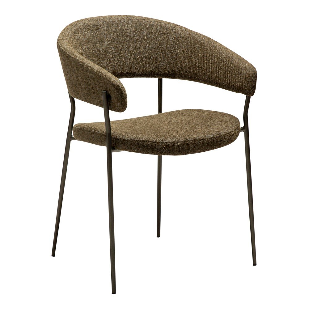 Scaun de dining kaki cu cotiere Reboot – DAN-FORM Denmark