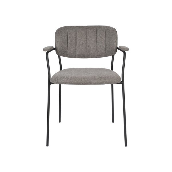 Scaune de dining gri-deschis 2 buc. Jolien – White Label-image-2