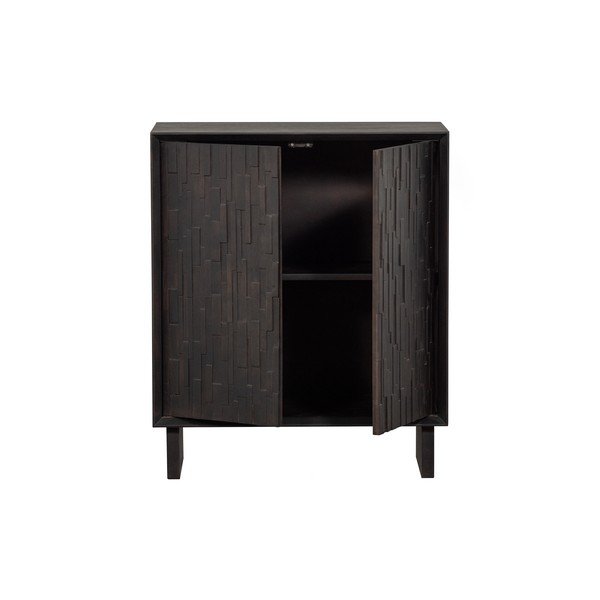 Dulap maro închis din lemn de mango 80x95 cm Til – Basiclabel -image-3
