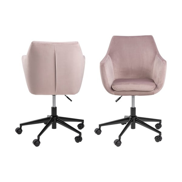 Scaun de birou Actona Nora, roz-image-3