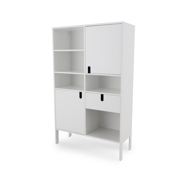 Bibliotecă Tenzo Uno, înălțime 176 cm, alb-image-2