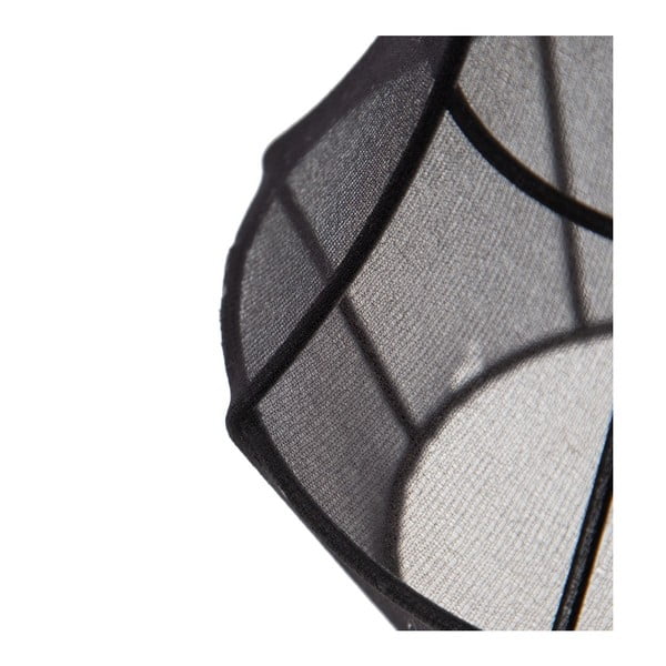 Lustră neagră cu abajur textil ø 40 cm – Ixia-image-4