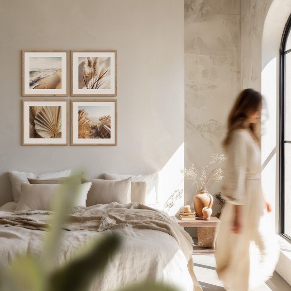 Tablouri cu ramă 4 buc. imprimate 30x30 cm Boho Dreams – Styler-image-2