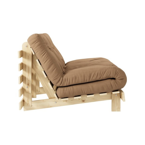 Canapea extensibilă maro 140 cm Roots - Karup Design-image-4