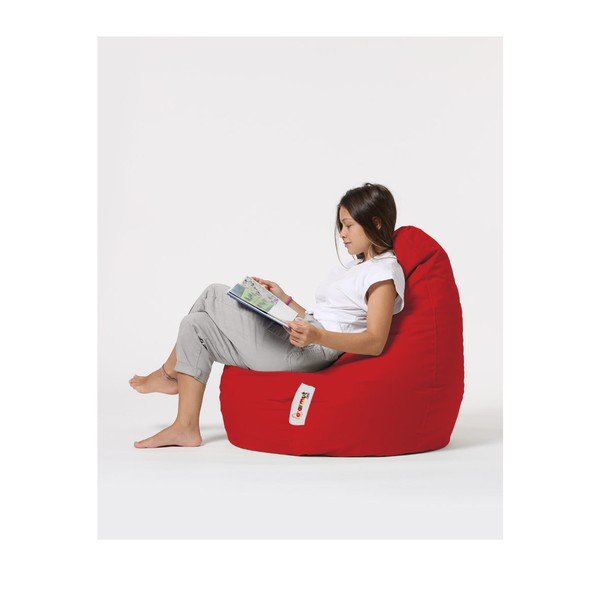 Fotoliu bean bag roșu Drop – Floriane Garden-image-3