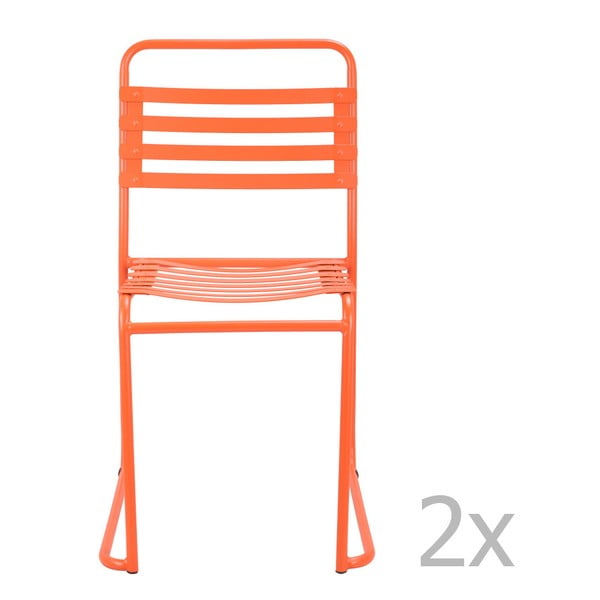Set 2 scaune Red Cartel Park, portocaliu