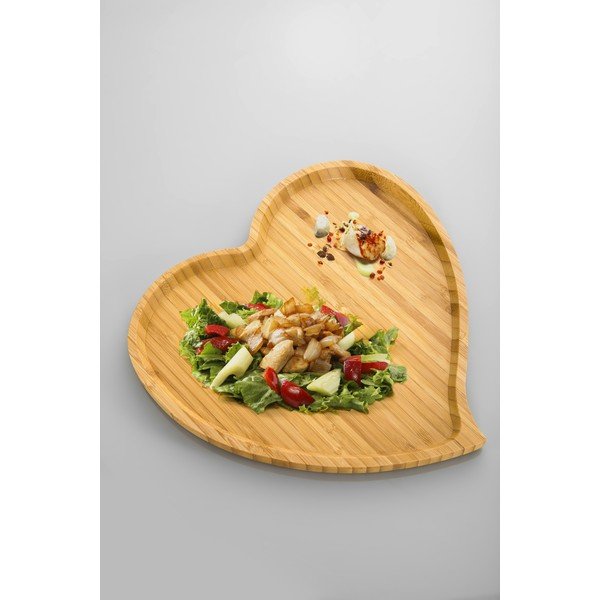Platou servire din bambus Bambum Amor, 27 cm-image-1