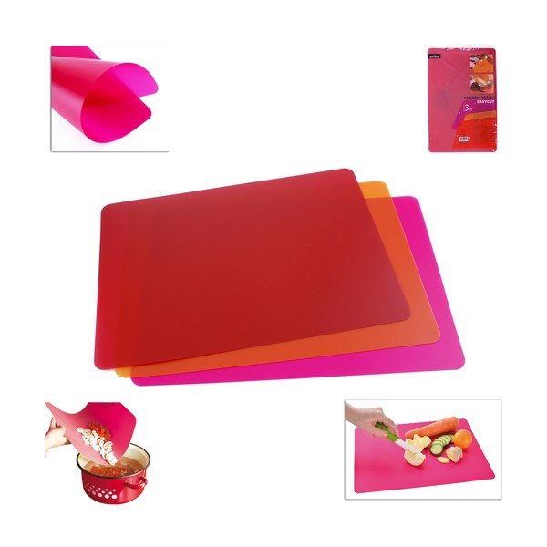 Set 3 tocătoare din plastic Orion Chopper, 38 x 28 cm