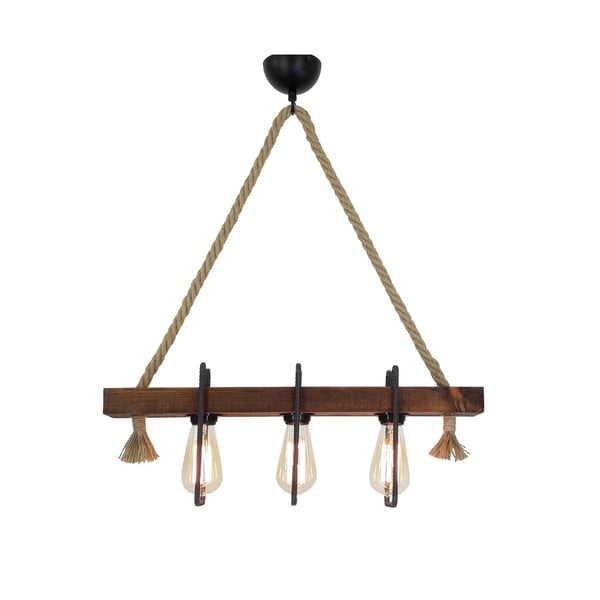Lustră din lemn Demir, 3 becuri