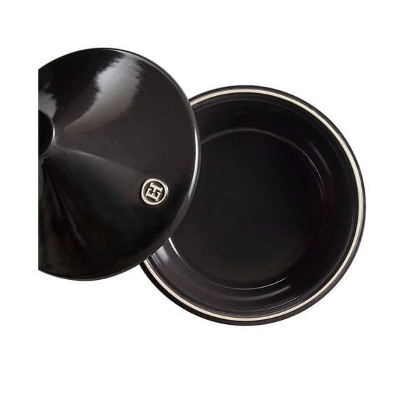 Vas tajine din ceramică Emile Henry Flame, ⌀ 32 cm, negru-image-3