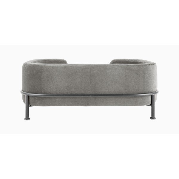Pat pentru animale de companie gri din catifea universal 42x63 cm Puffed – Leitmotiv-image-4