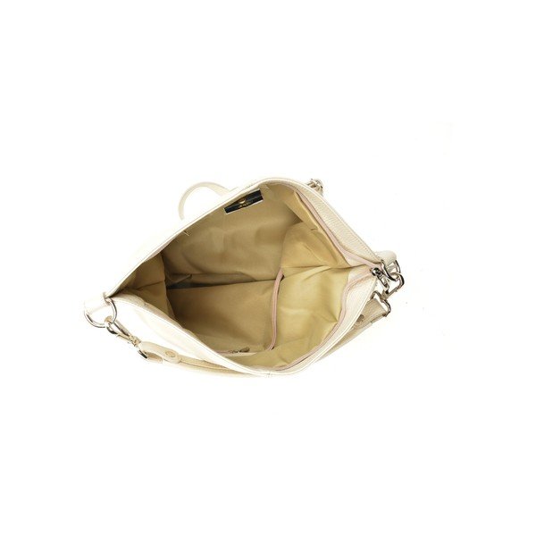 Geantă din piele Anna Luchini Samia, crem-image-3