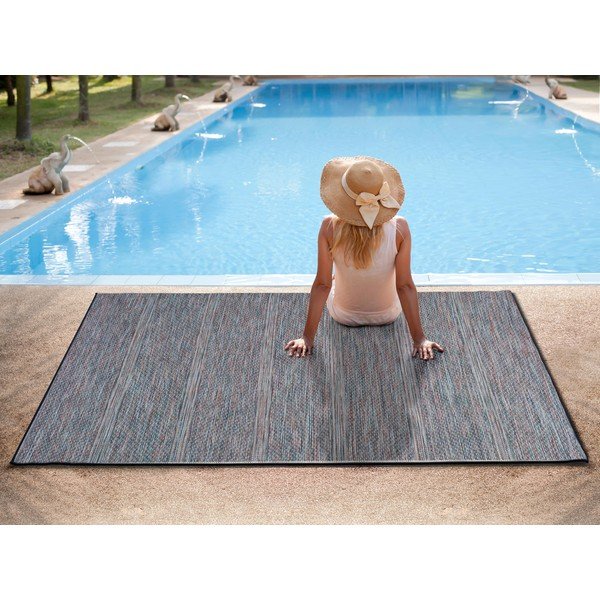 Covor de exterior Universal Bliss, 75 x 150 cm, albastru închis-image-1