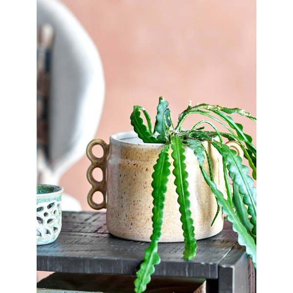 Ghiveci decorativ din gresie pictată manual ø 15 cm Souri – Bloomingville-image-1